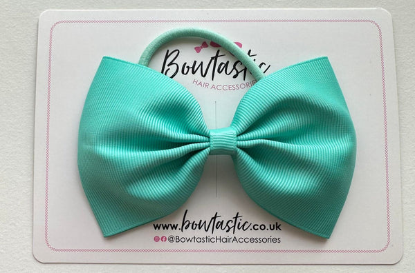 4.5 Inch Tuxedo Bow Bobble - Tropic