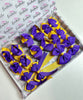 School Bundle - 5 Matching Pairs - Purple & Yellow Gold - Clips & Bobbles