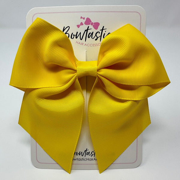 5 Inch Cheer Bow - Daffodil