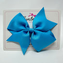 5 Inch Flat Bow - Turquoise