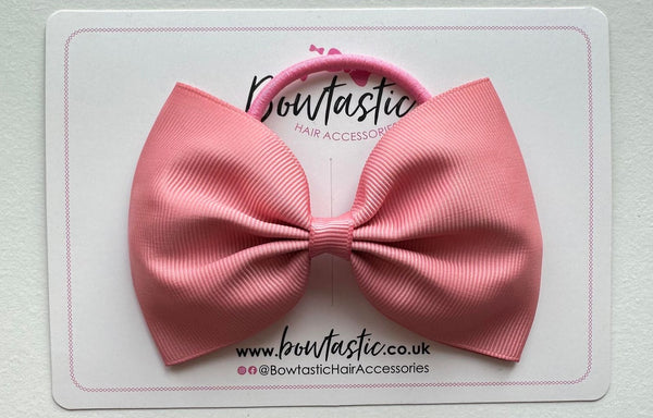 4.5 Inch Tuxedo Bow Bobble - Dusty Rose