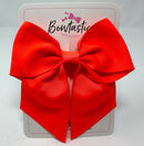 5 Inch Cheer Bow - Neon Orange