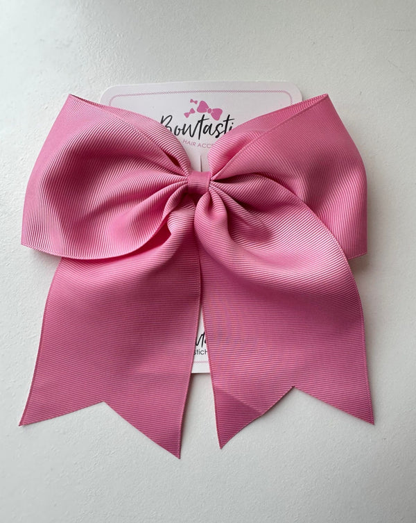 7 Inch Cheer Bow - Wild Rose