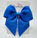 5 Inch Cheer Bow - Aegean Blue