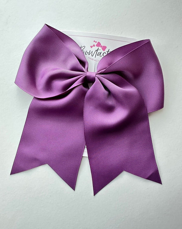 7 Inch Cheer Bow - Amethyst