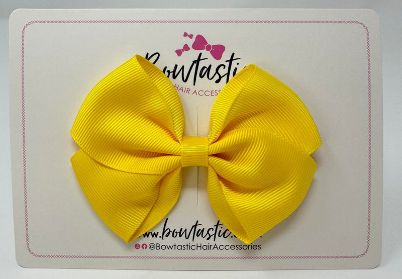 3.5 Inch Flat Bow - Daffodil