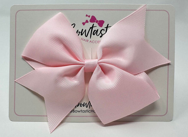 5 Inch Flat Bow - Powder Pink