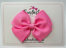 3.5 Inch Flat Bow - Geranium Pink