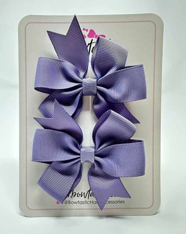 3 Inch Pinwheel Bow - Thistle - 2 Pack