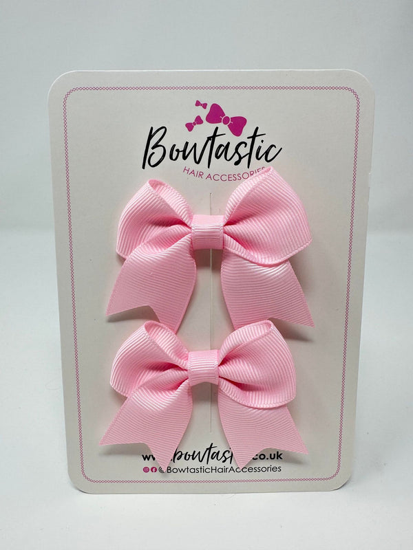 2.5 Inch Tail Bows - Pearl Pink - 2 Pack
