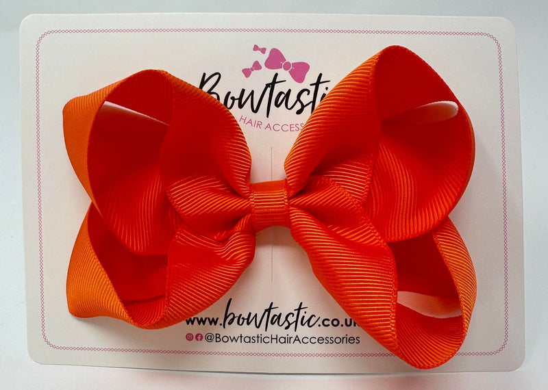 4.5 Inch Bow - Autumn Orange