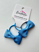 1.75 Inch Bow Thin Elastic - Aegean Blue - 2 Pack