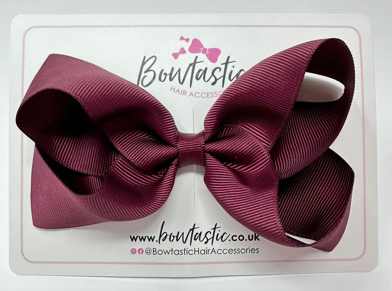 4.5 Inch Bow - Burgundy