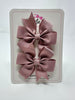 3 Inch Pinwheel Bow - Antique Mauve - 2 Pack