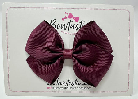 3.5 Inch Flat Bow - Burgundy