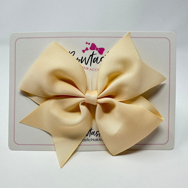 5 Inch Flat Bow - Nude