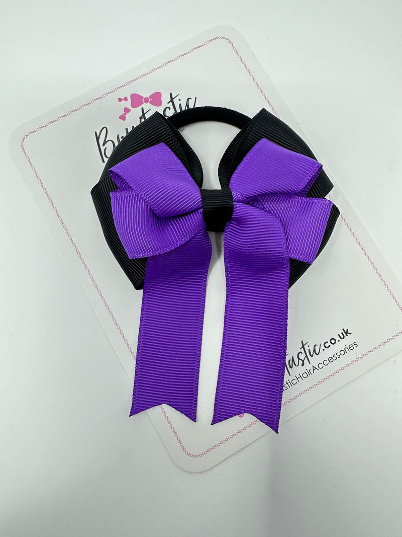 3.5 Inch Tail Bobble - Purple & Black