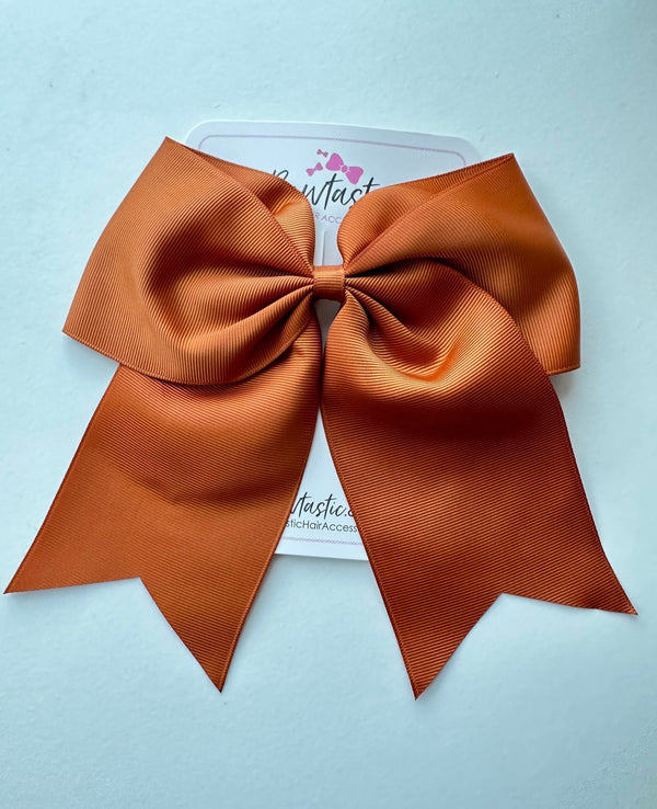 7 Inch Cheer Bow - Copper