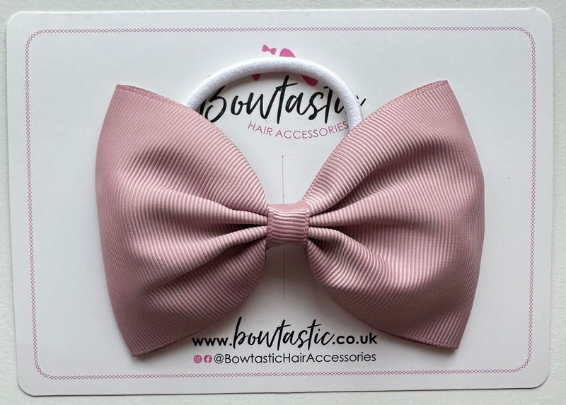 4.5 Inch Tuxedo Bow Bobble - Antique Mauve