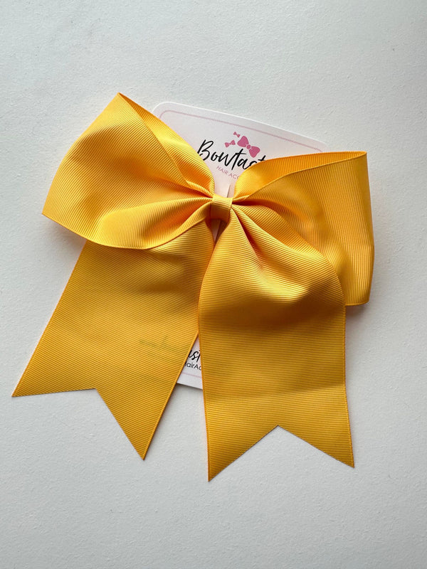 7 Inch Cheer Bow - Yellow Gold