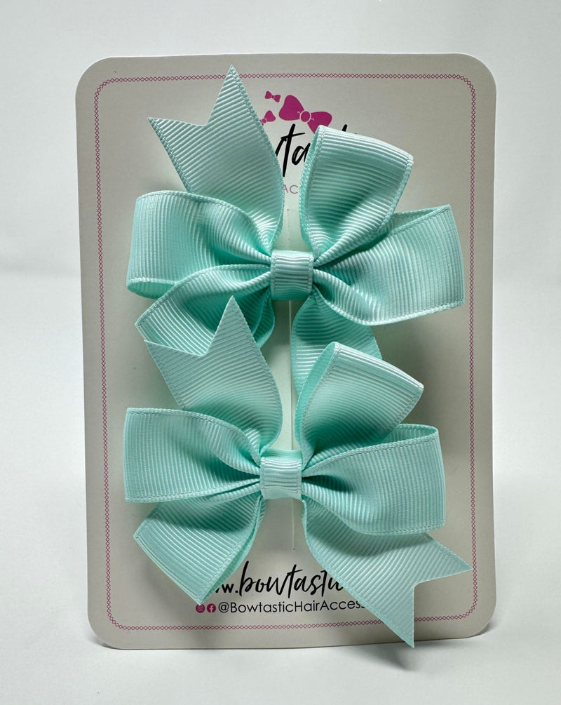 3 Inch Pinwheel Bow - Crystalline - 2 Pack