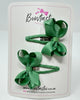 2 Inch Bow Snap Clip - Sage Green - 2 Pack
