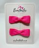 2.75 Inch Flat Bow - Hot Pink - 2 Pack