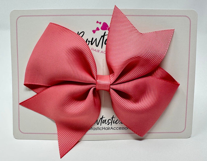 5 Inch Flat Bow - Dusty Rose