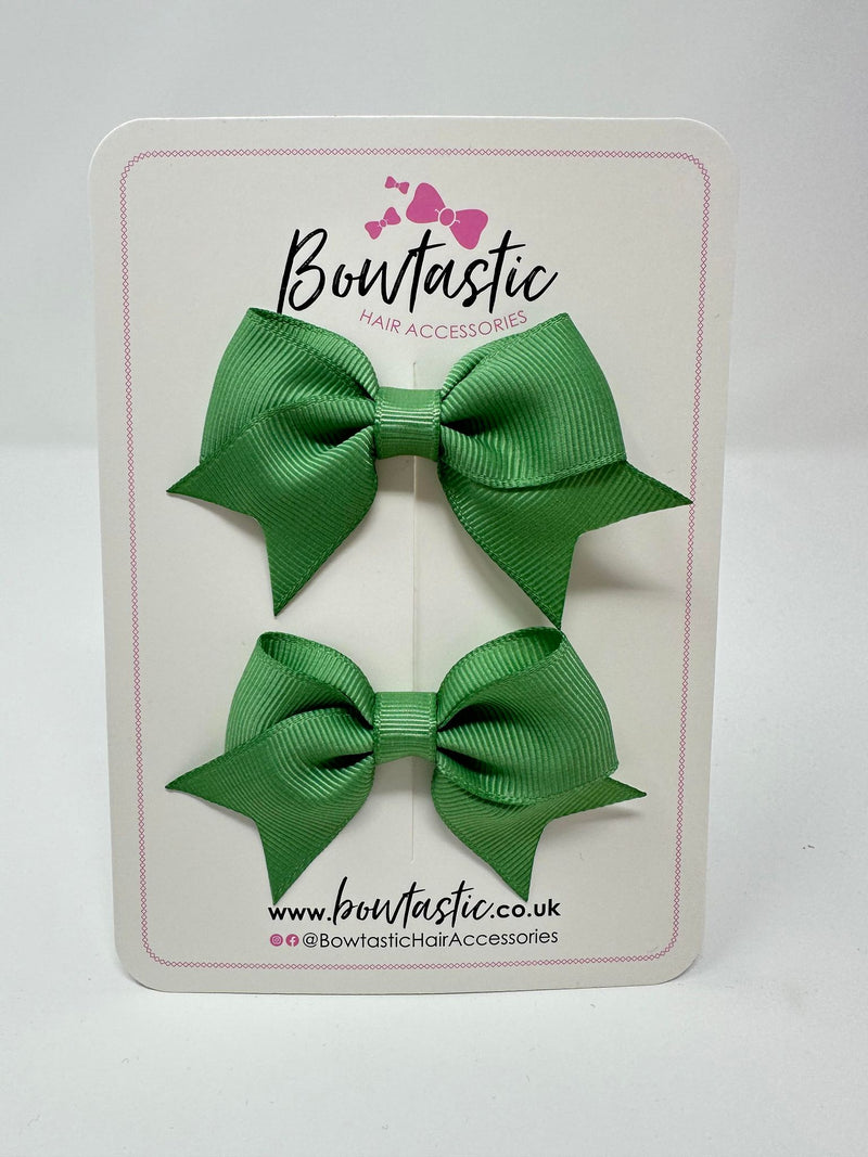 2.5 Inch Tail Bows - Sage Green - 2 Pack