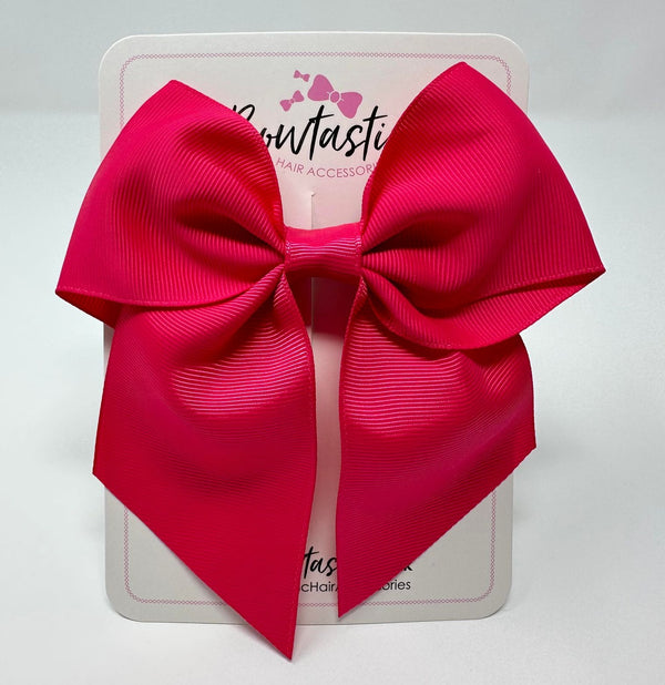 5 Inch Cheer Bow - Camellia Rose