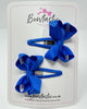 2 Inch Bow Snap Clip - Royal Blue - 2 Pack