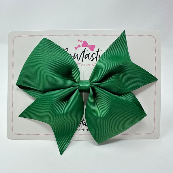 5 Inch Flat Bow - Forest Green