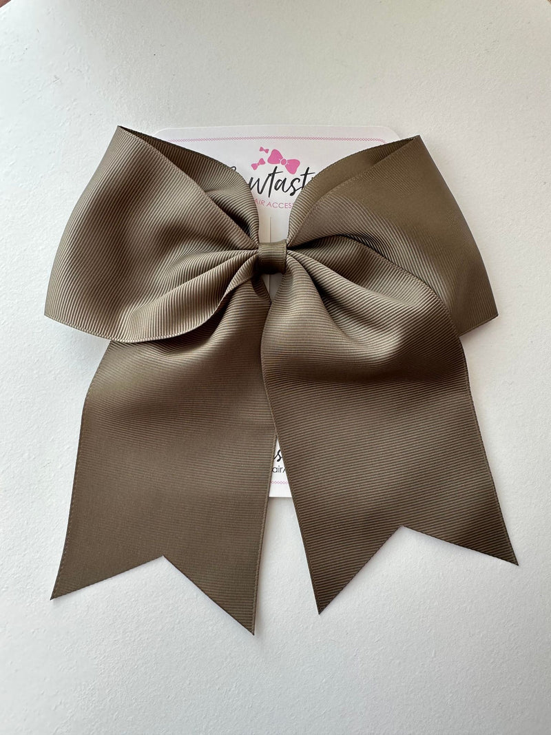 7 Inch Cheer Bow - Deep Sage