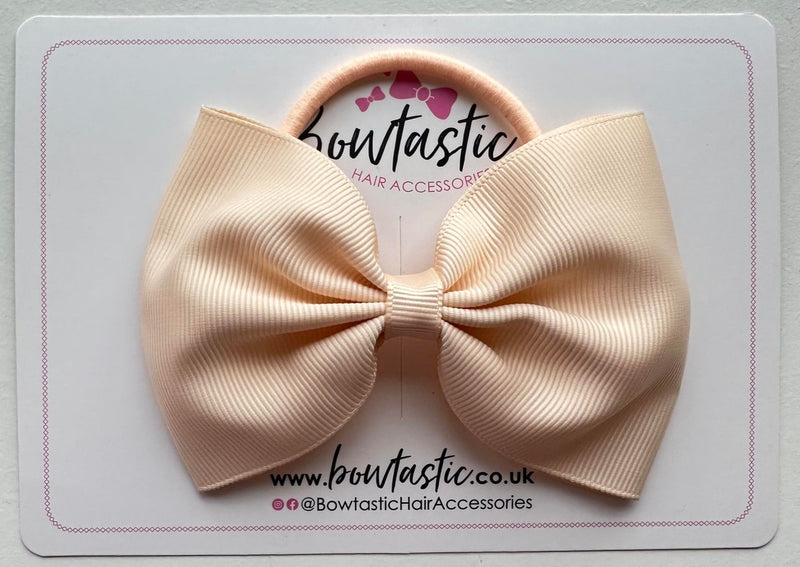 4.5 Inch Tuxedo Bow Bobble - Nude