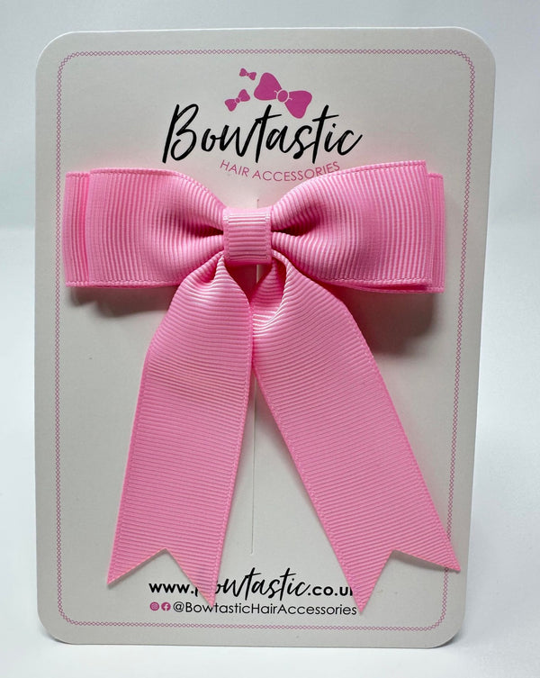 3.5 Inch Tail Bow - Geranium Pink