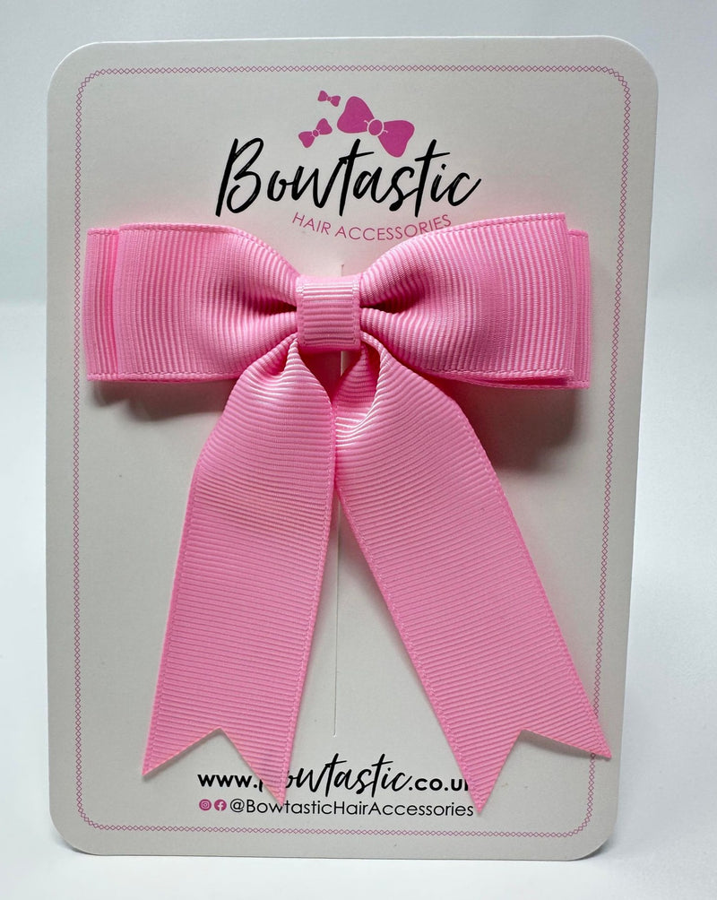 3.5 Inch Tail Bow - Geranium Pink