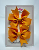 3 Inch Pinwheel Bow - Dandelion - 2 Pack