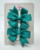 3 Inch Pinwheel Bow - Jade Green - 2 Pack