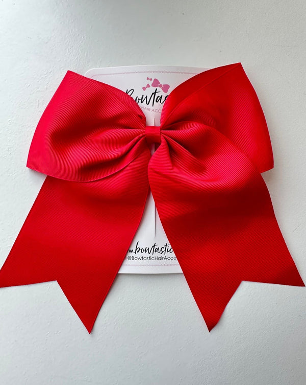7 Inch Cheer Bow - Red