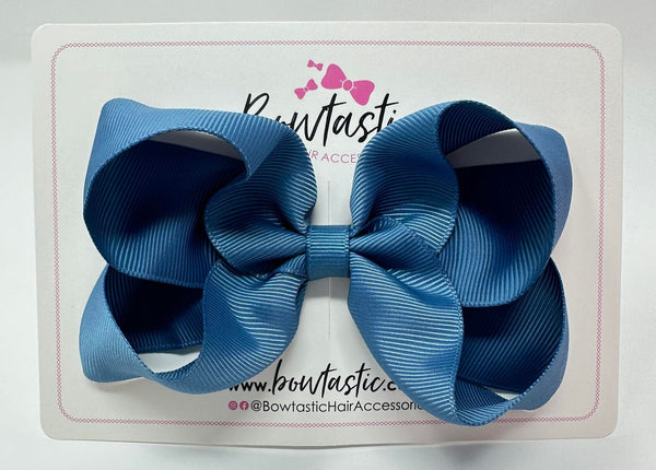 4.5 Inch Bow - Antique Blue