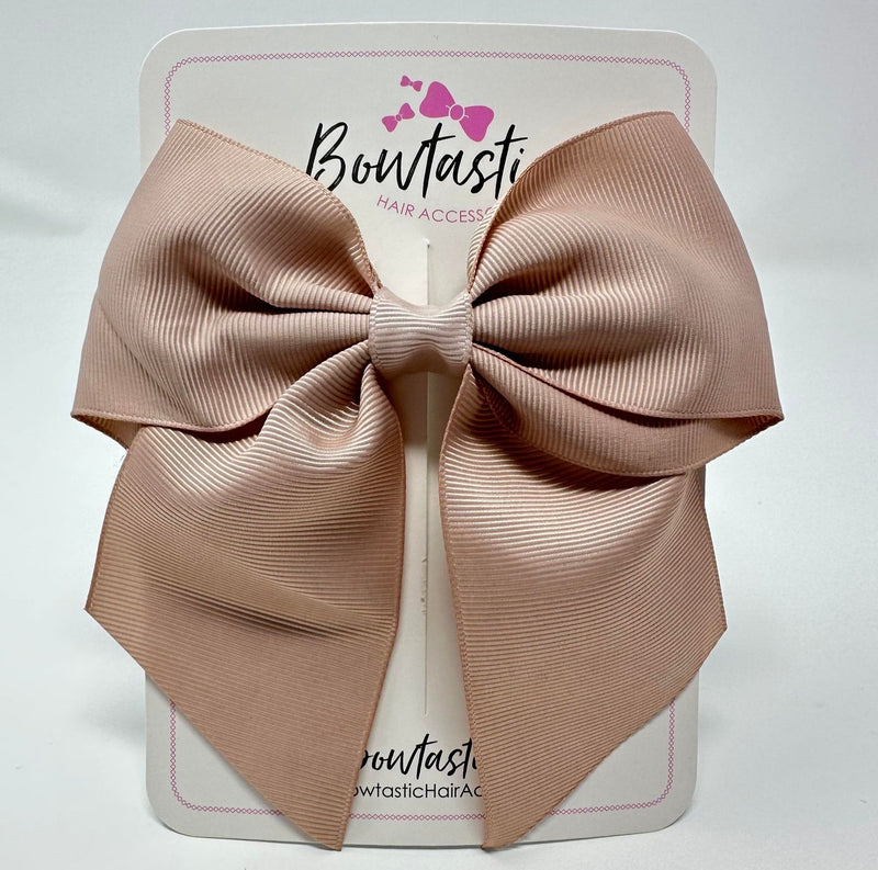 5 Inch Cheer Bow - Vanilla