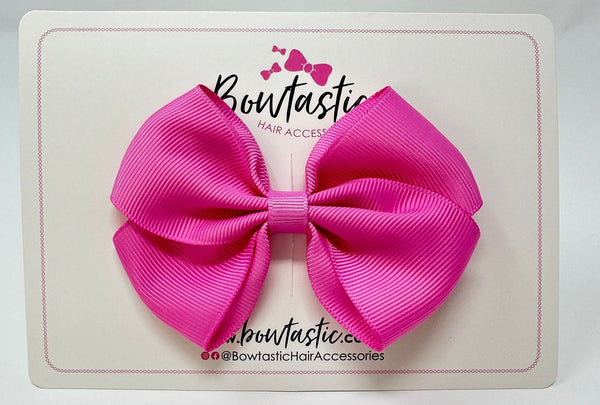 3.5 Inch Flat Bow - Rose Bloom
