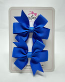 3 Inch Pinwheel Bow - Royal Blue - 2 Pack