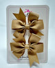 3 Inch Pinwheel Bow - Latte - 2 Pack