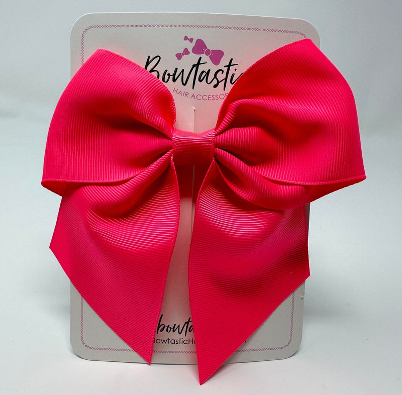 5 Inch Cheer Bow - Passion Fruit