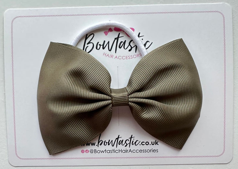 4.5 Inch Tuxedo Bow Bobble - Deep Sage