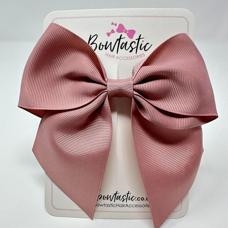 5 Inch Cheer Bow - Antique Mauve