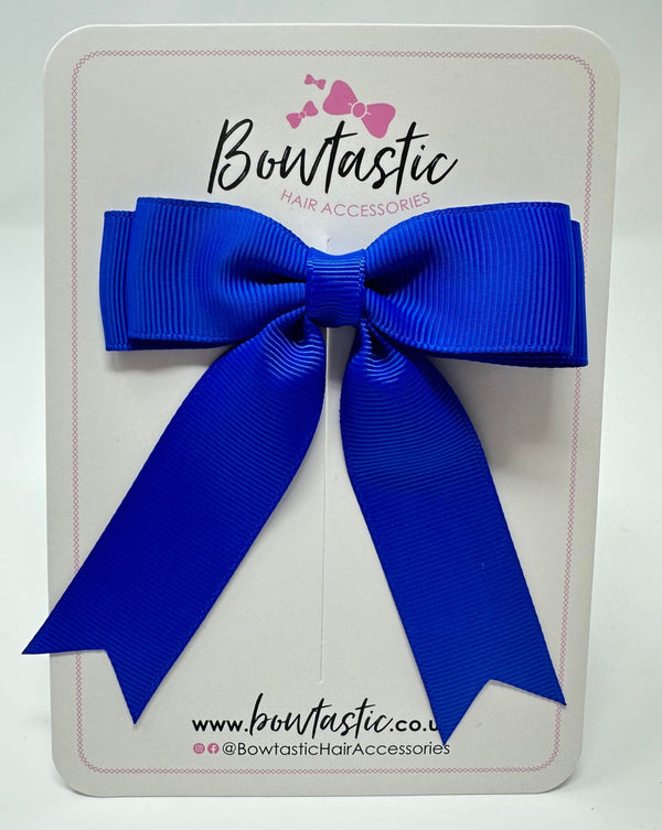 3.5 Inch Tail Bow - Electric Blue