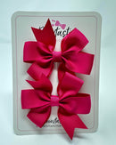 3 Inch Pinwheel Bow - Azalea - 2 Pack