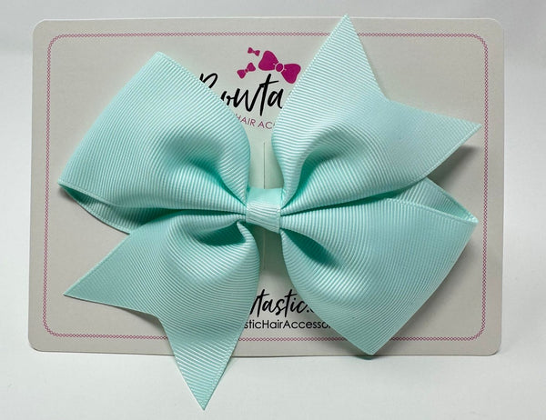 5 Inch Flat Bow - Ice Mint